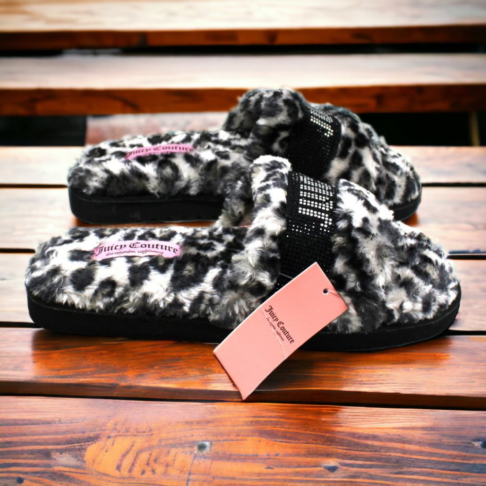 Juicy Couture Halo Women's Faux-Fur Slippers - Picture 6 of 7